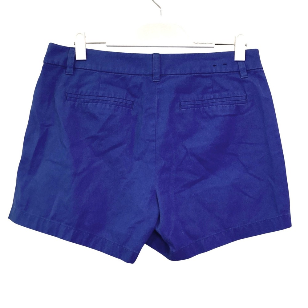 J.Crew Womens Chino Shorts Royal Blue 4.5" Inseam = Size 10 - Picture 2 of 4